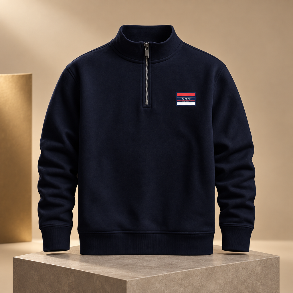 Tommy Hilfiger Quarter-Zip - Black