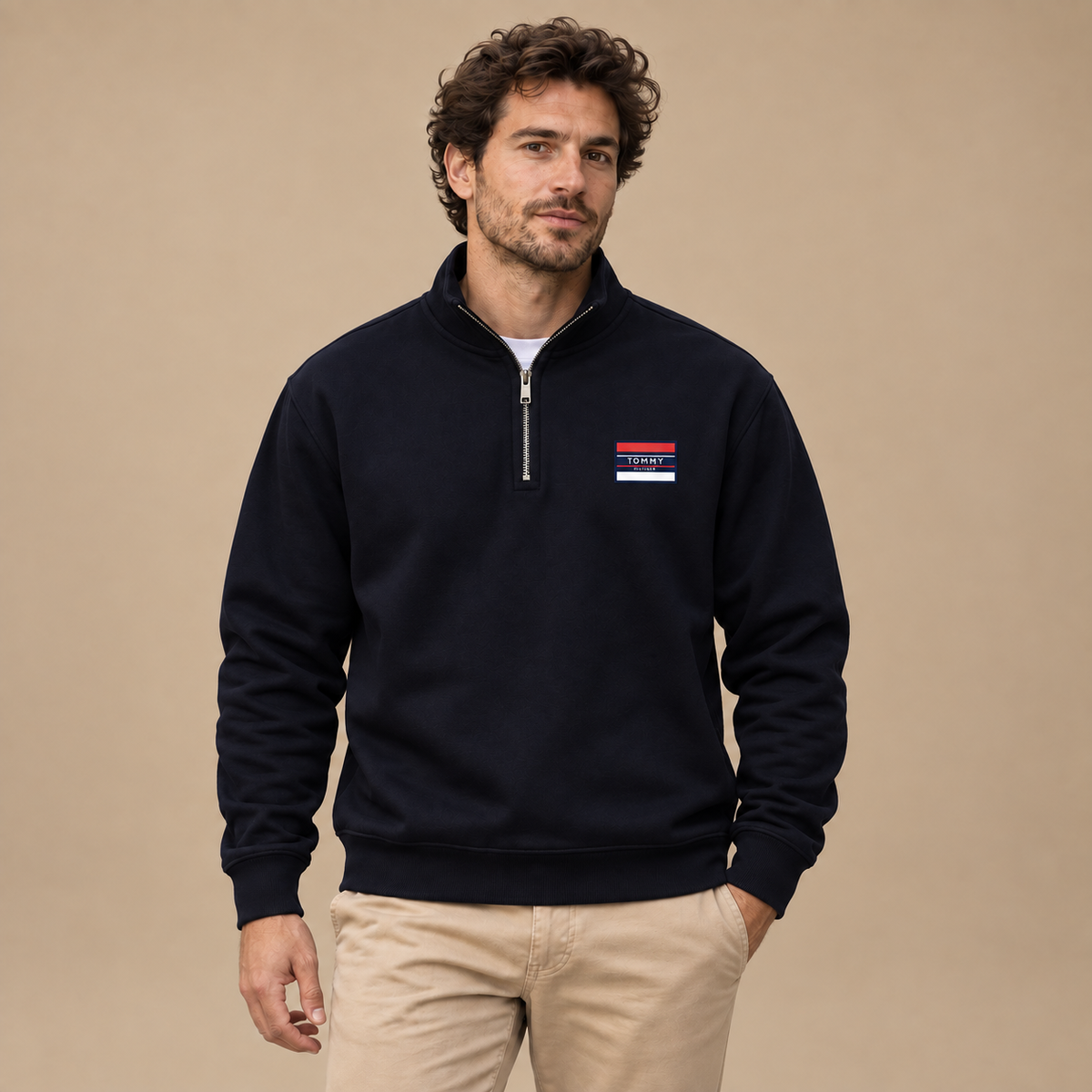 Tommy Hilfiger Quarter-Zip - Black