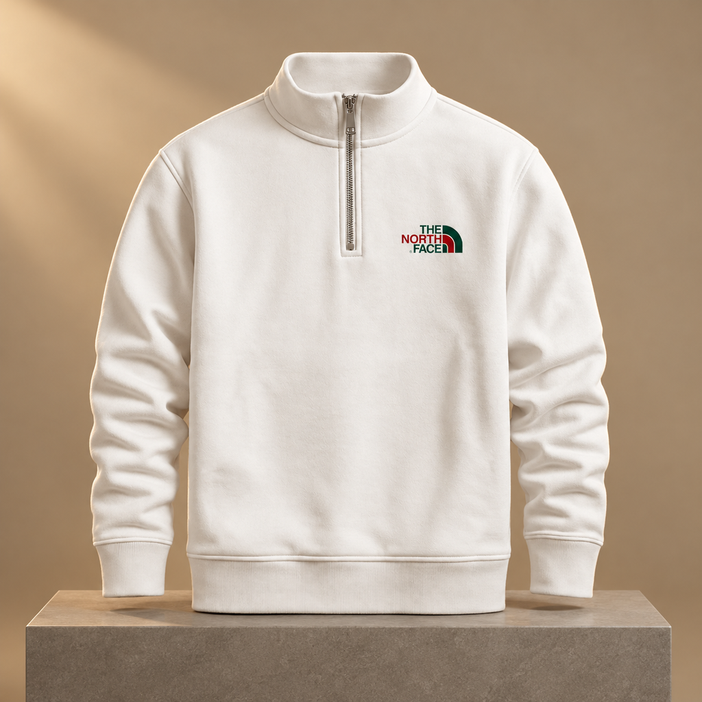 The North Face Quarter-Zip – Off-White