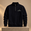 Lacoste Quarter-Zip Pullover – Black