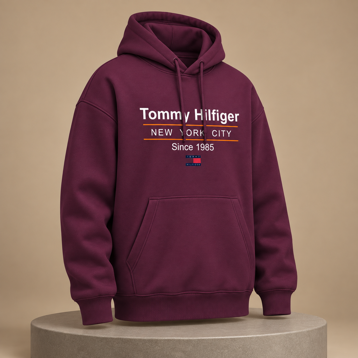 Tommy Hilfiger Hoodie – Burgundy