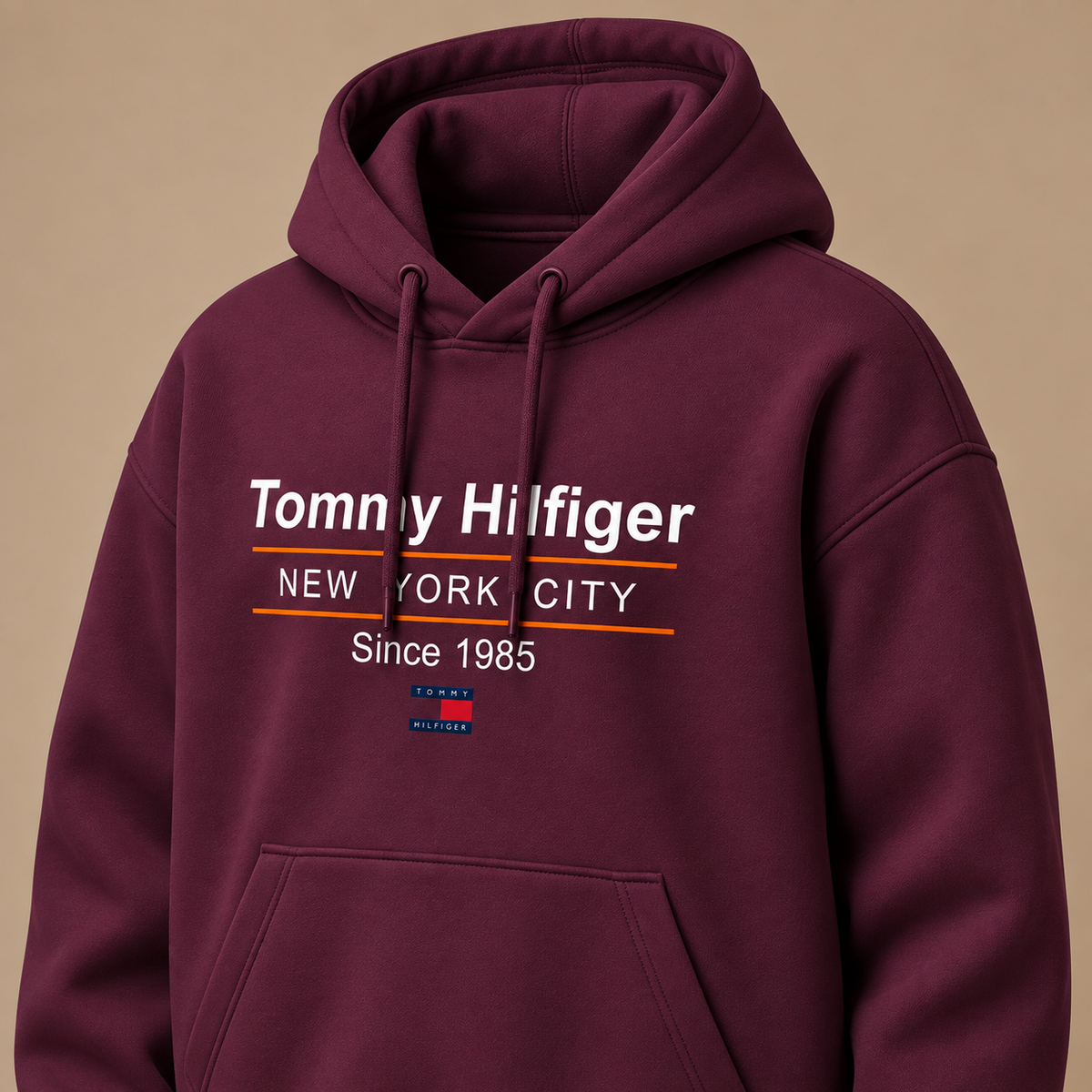 Tommy Hilfiger Hoodie – Burgundy