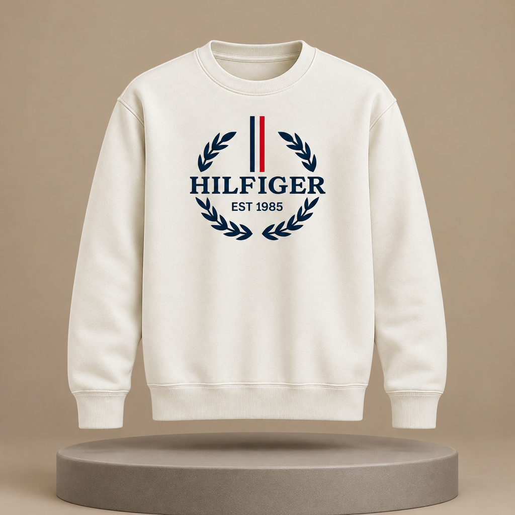 Hilfiger Laurel Crewneck – Off-White