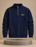 Paris Je T’aime Quarter-Zip – Navy
