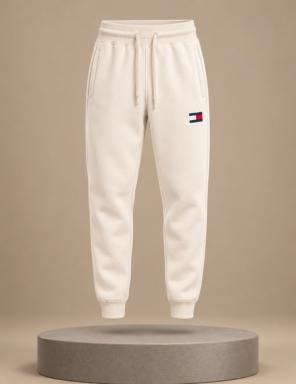 Tommy Hilfiger Crewneck & Pant – Burgundy & Off white