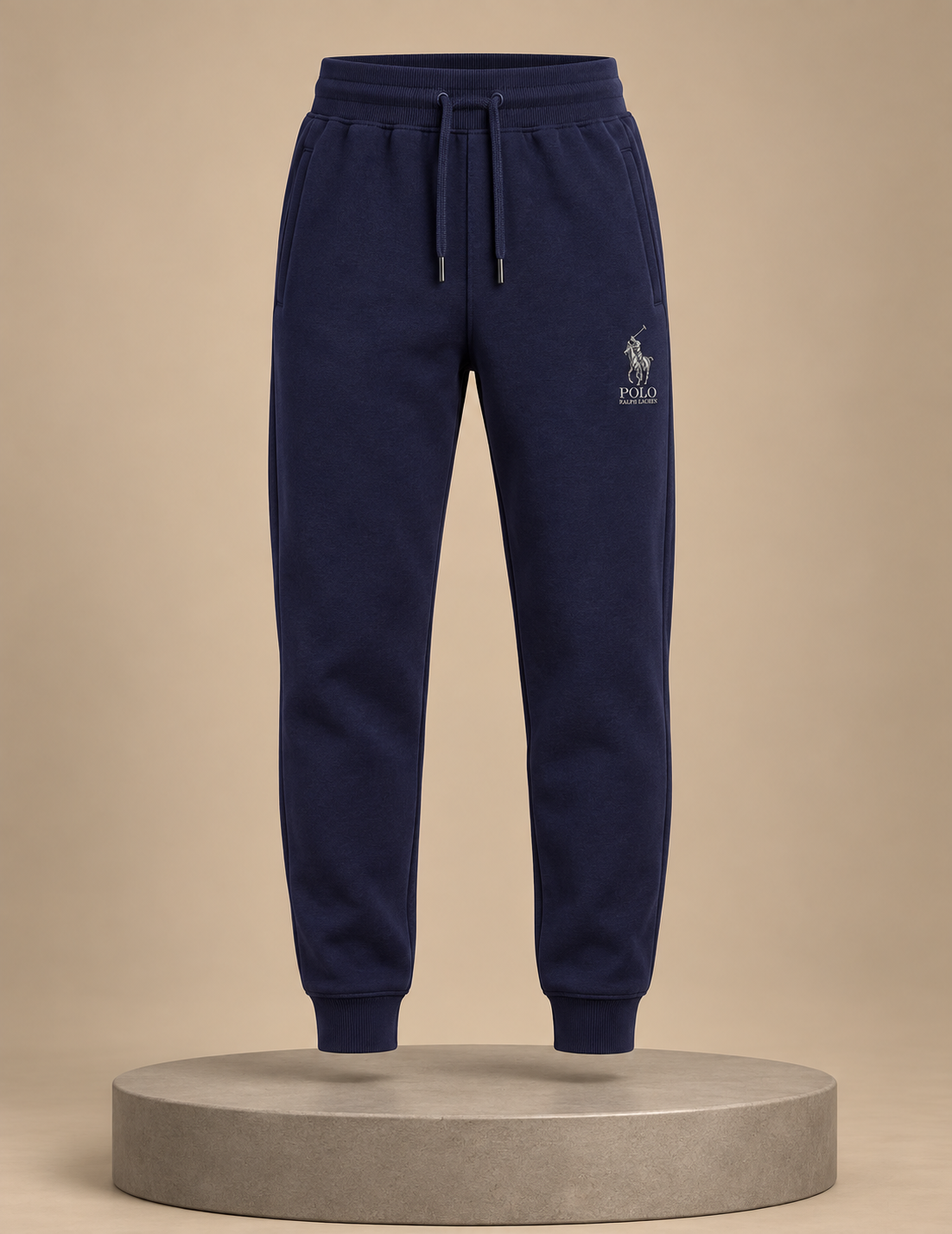Polo Assn Quarter-Zip & Polo Ralph Pant – Off-White & Navy