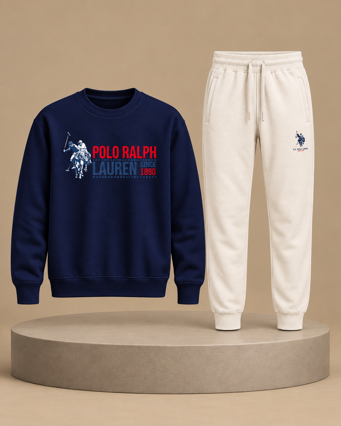 Polo Navy & Off-White Full Outfit
