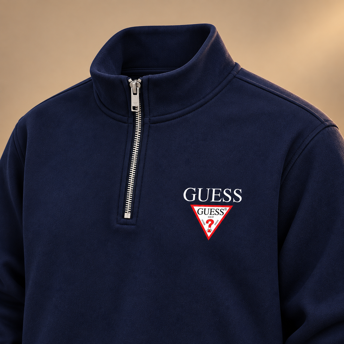 Guess Quarter-Zip Pullover – Navy