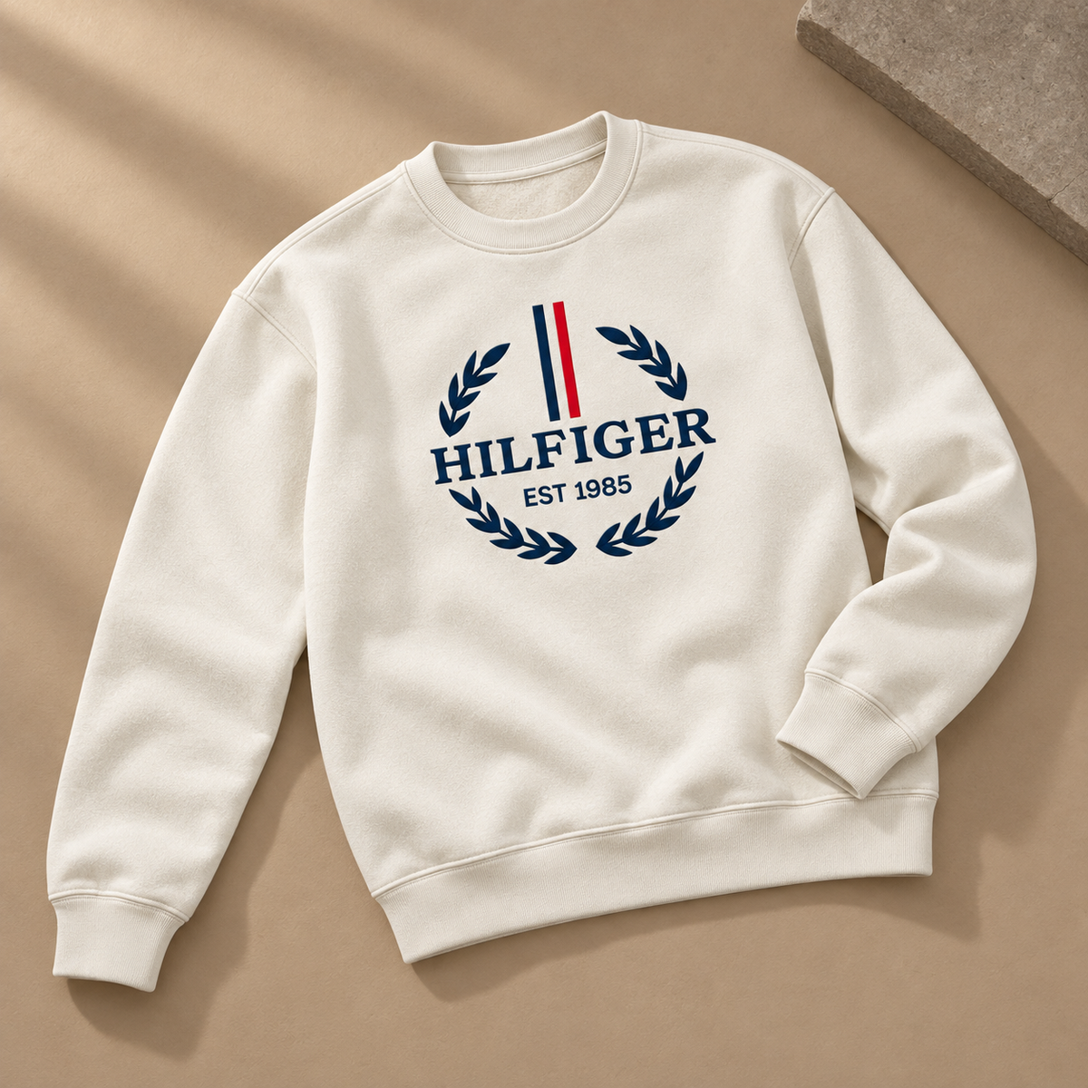 Hilfiger Laurel Crewneck – Off-White